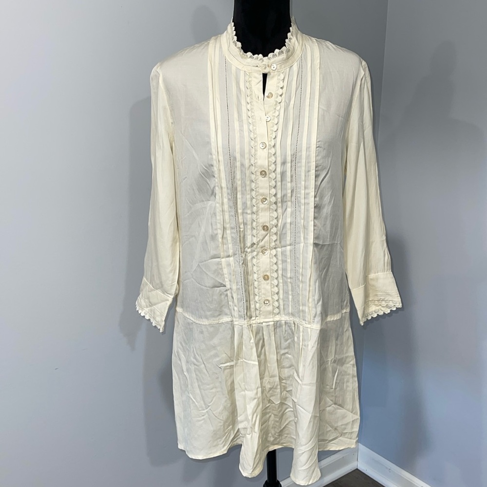 Peruvian Connection size 12 Haworth tunic top silk cotton blend NEW